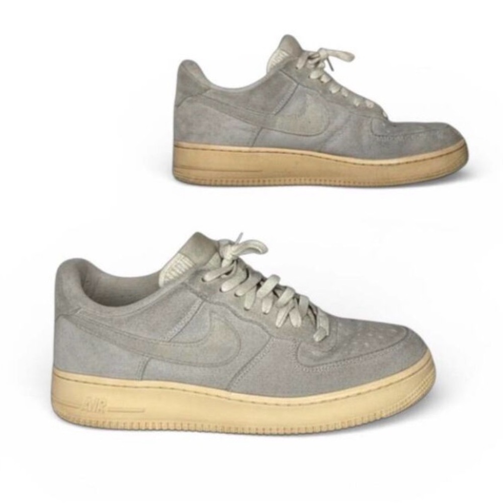 Nike Air Force 1 Low Grey Suede Gum Sole